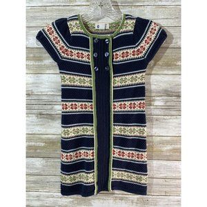 willow blossom 5T  hand knit look boho sweater girls dress